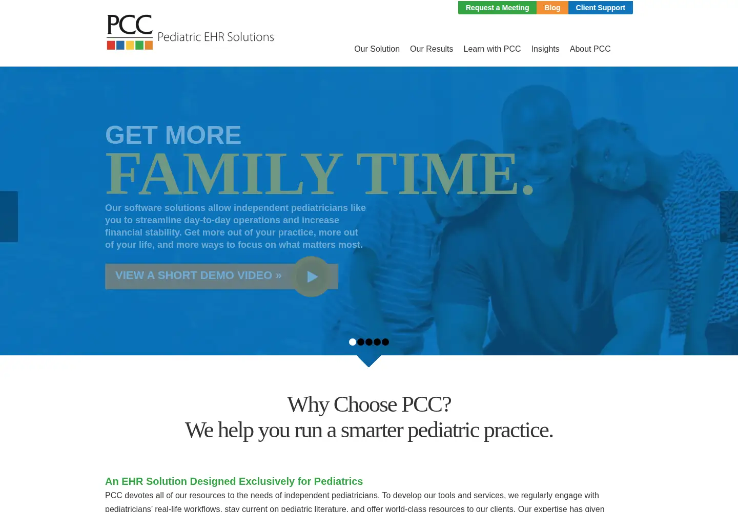Screenshot of pcc.com