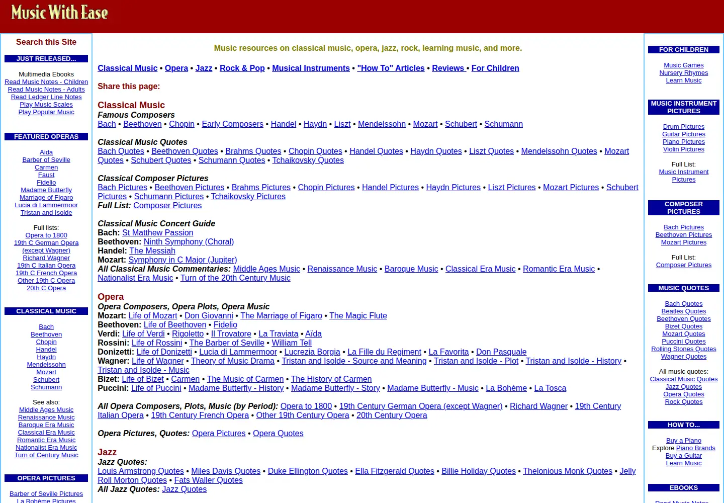 Screenshot of musicwithease.com