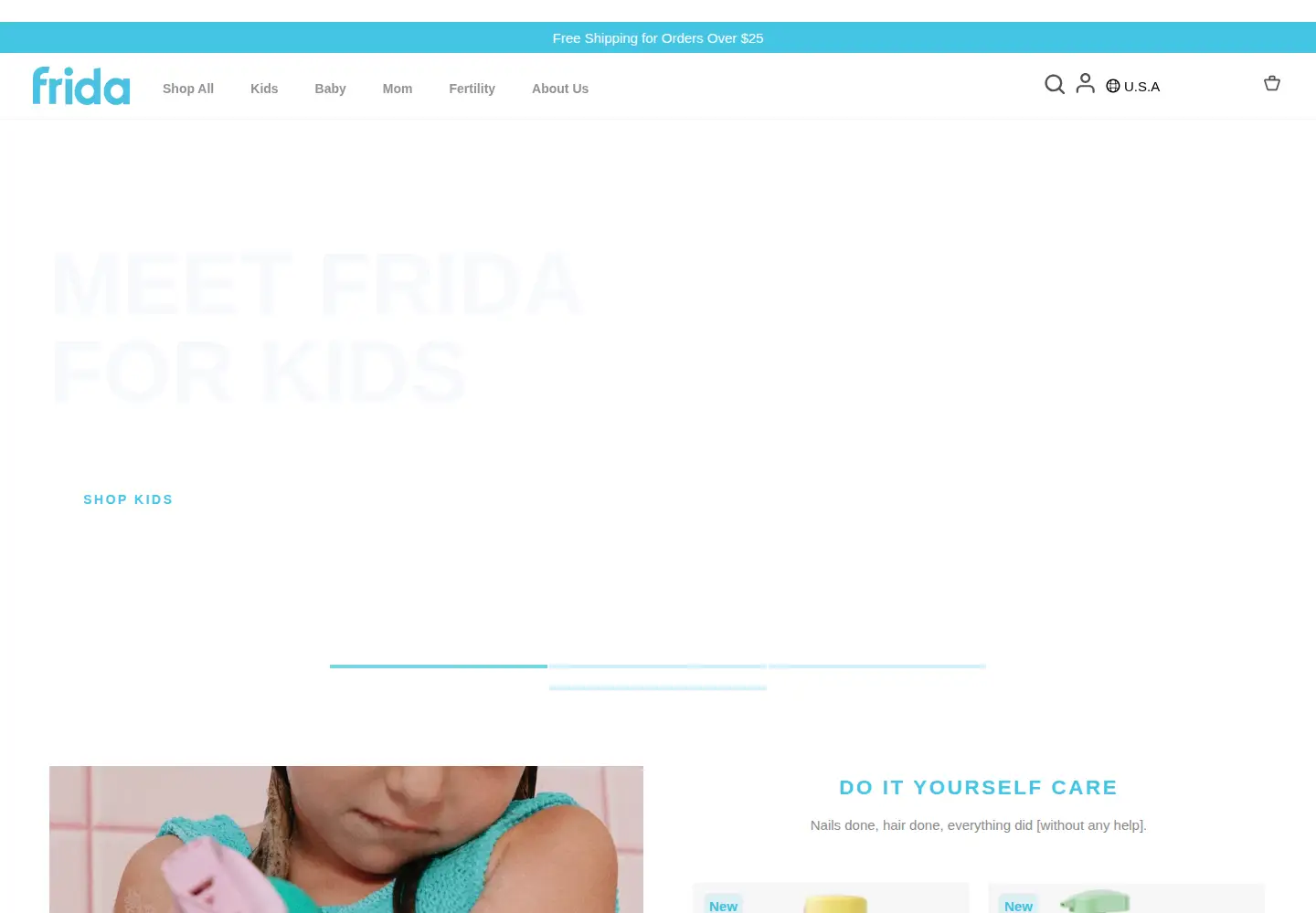 Screenshot of frida.com
