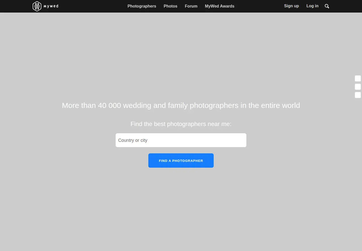 Screenshot of mywed.com