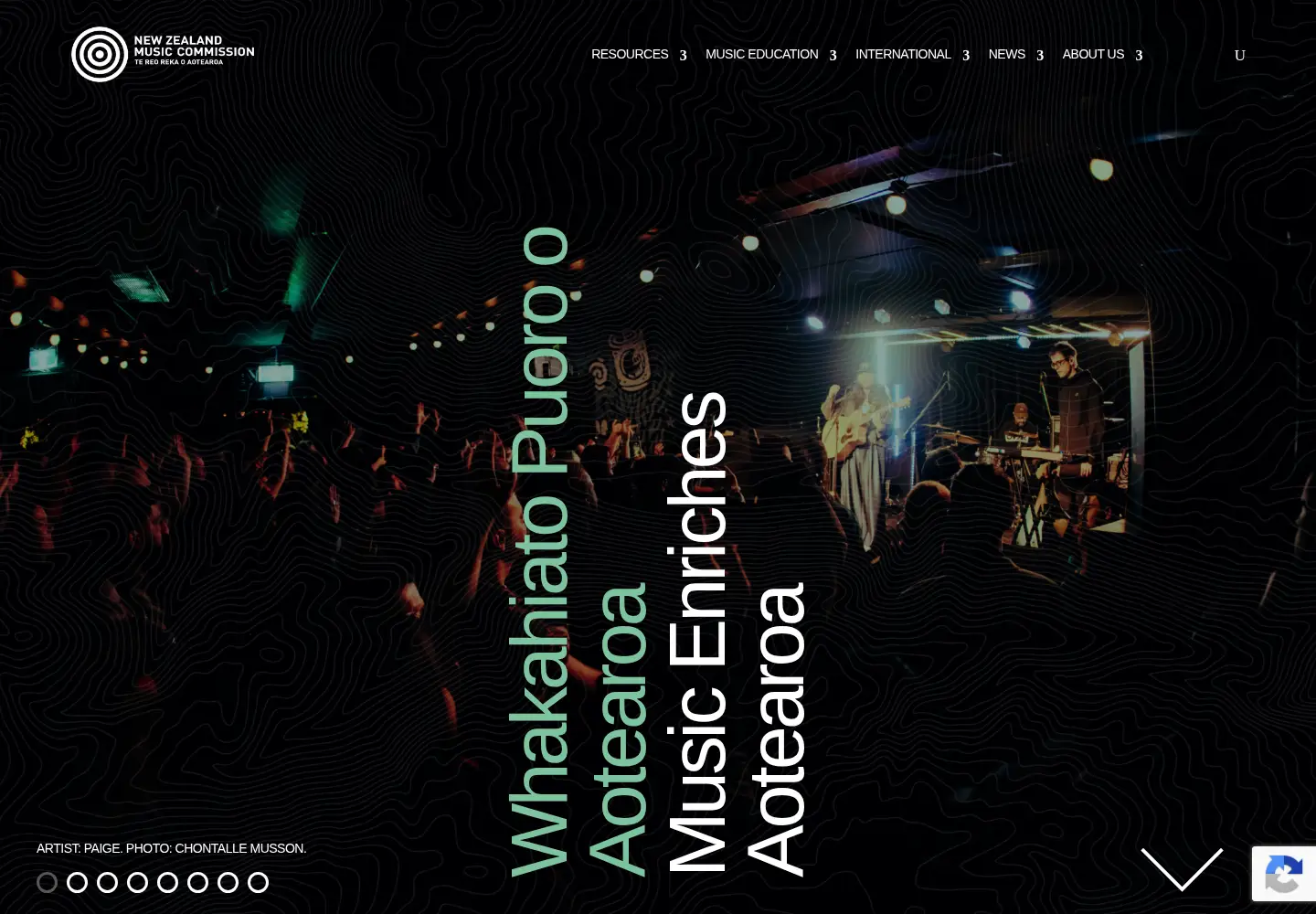 Screenshot of nzmusic.org.nz