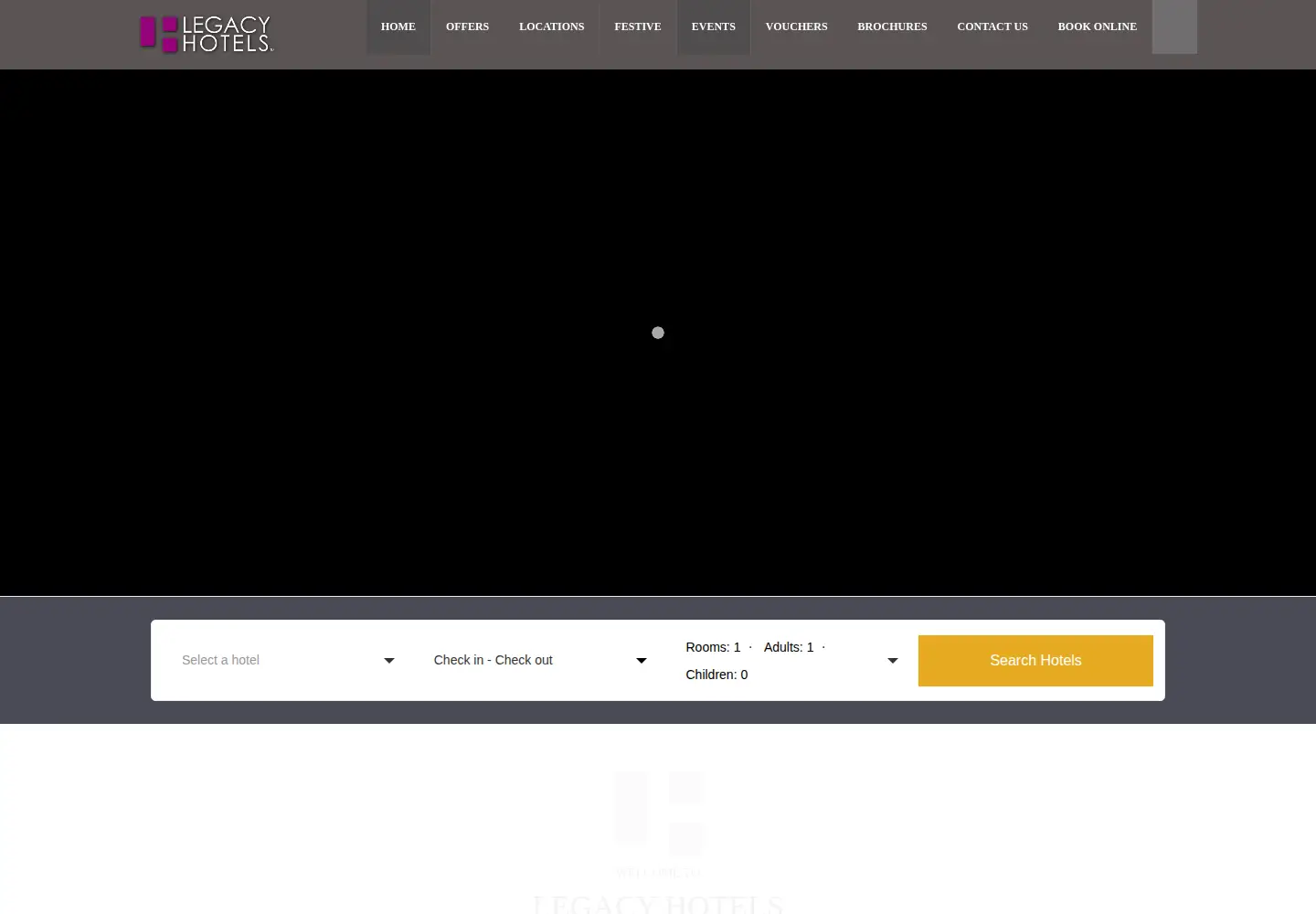 Screenshot of legacy-hotels.co.uk