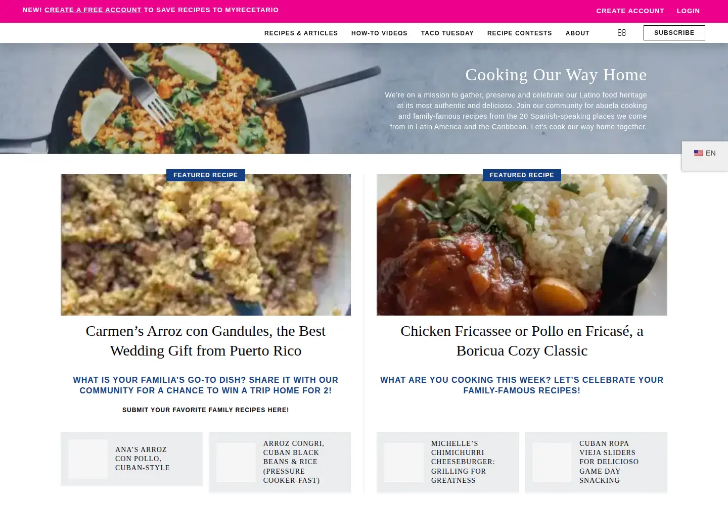 Captured homepage of familiakitchen.com in the current scan