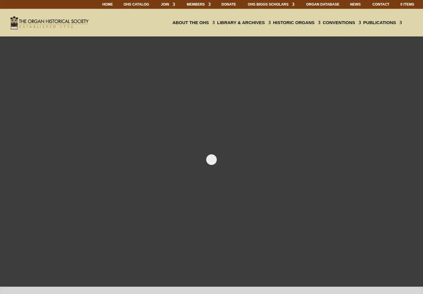 Screenshot of organsociety.org