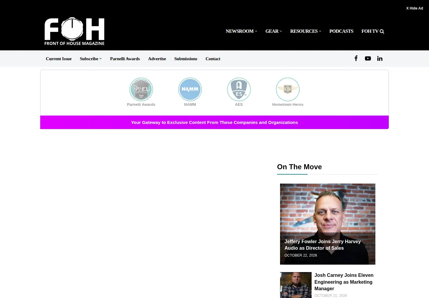 Screenshot of fohonline.com