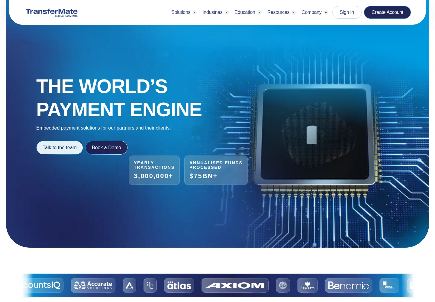 Screenshot of transfermate.com