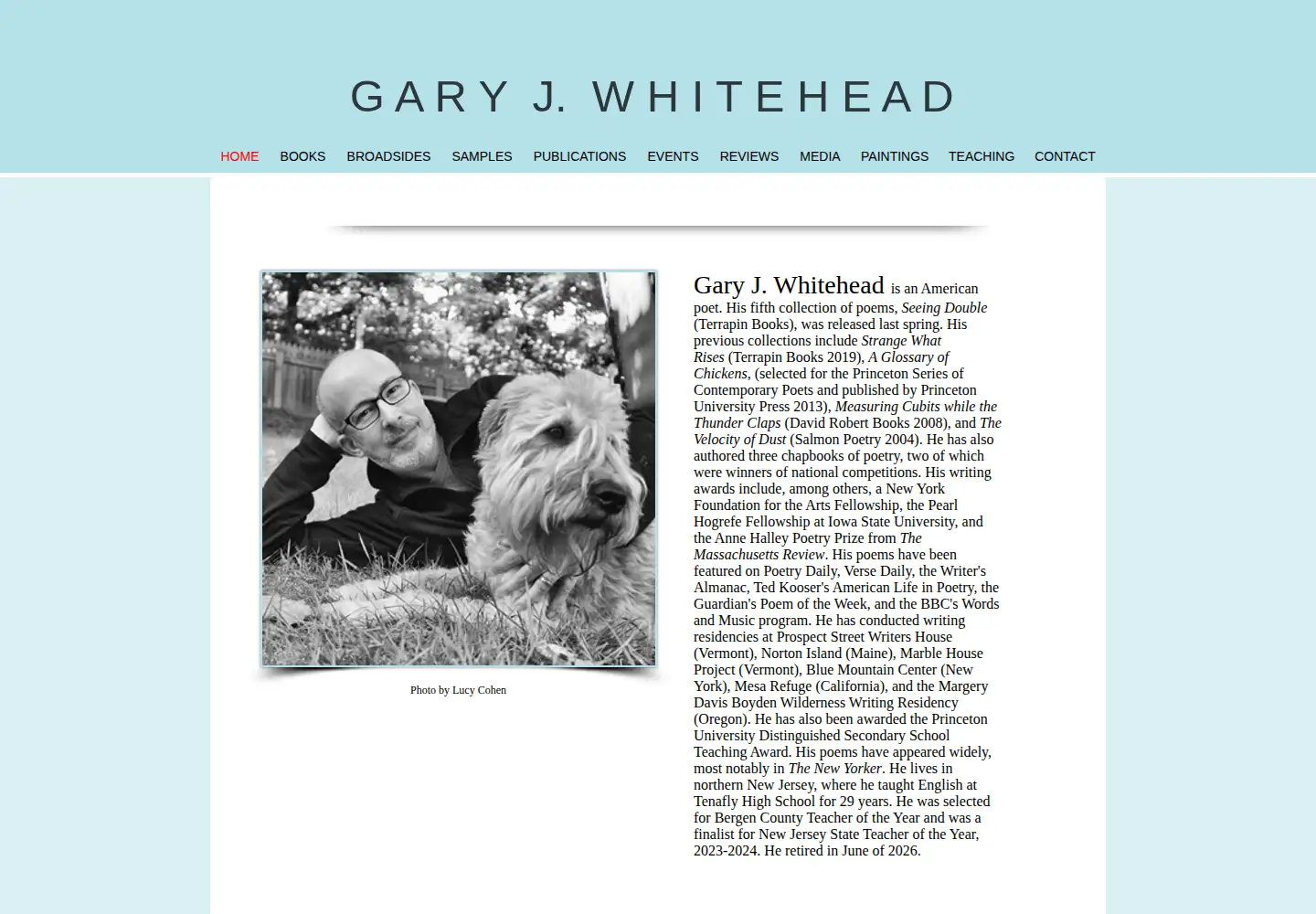 Captured homepage of garyjwhitehead.com in the current scan