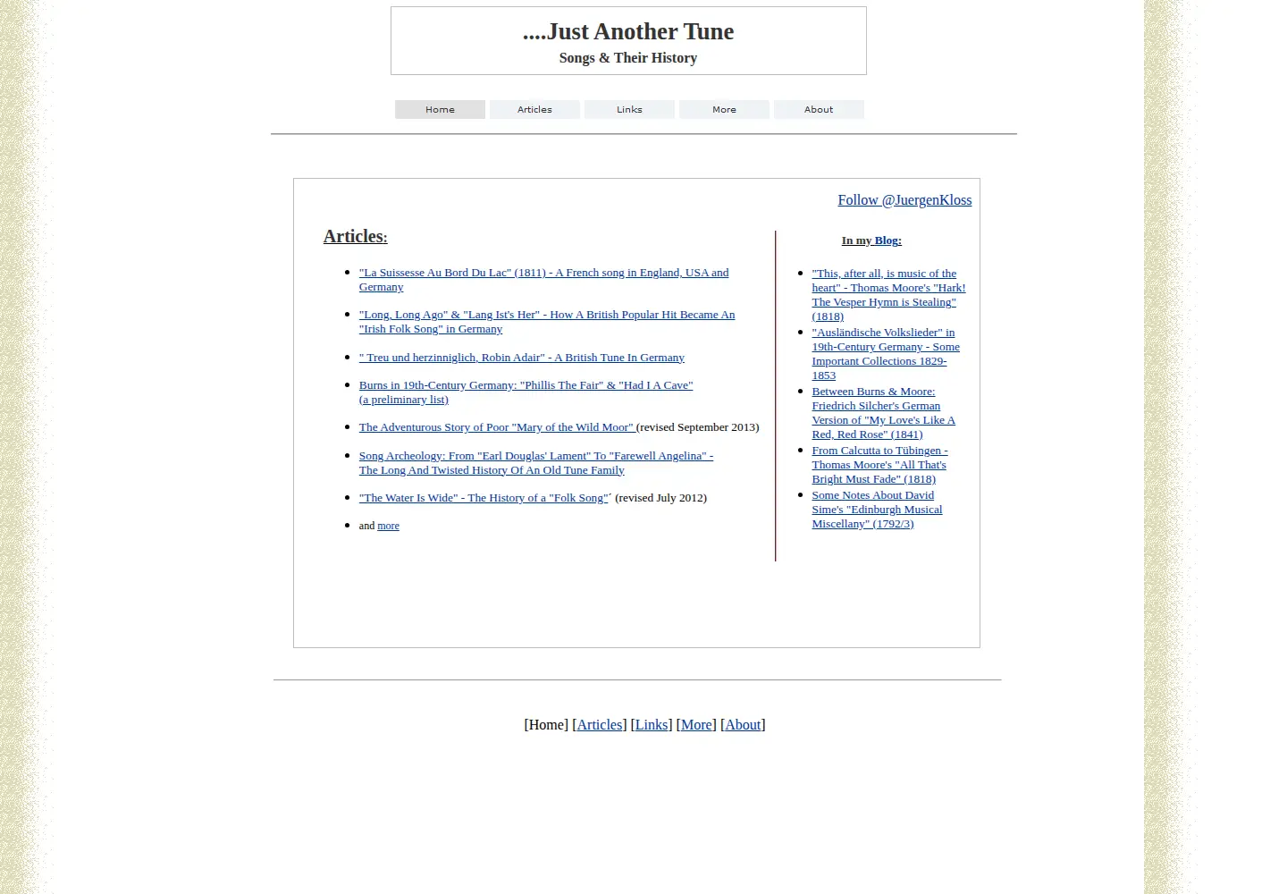 Screenshot of justanothertune.com