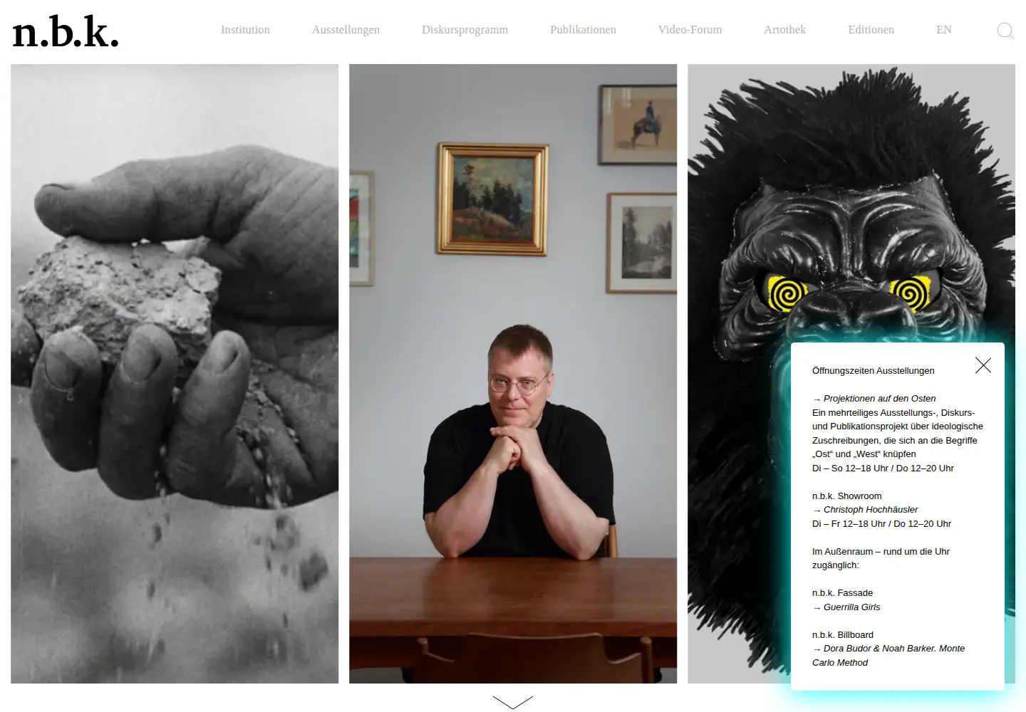 Captured homepage of nbk.org in the current scan