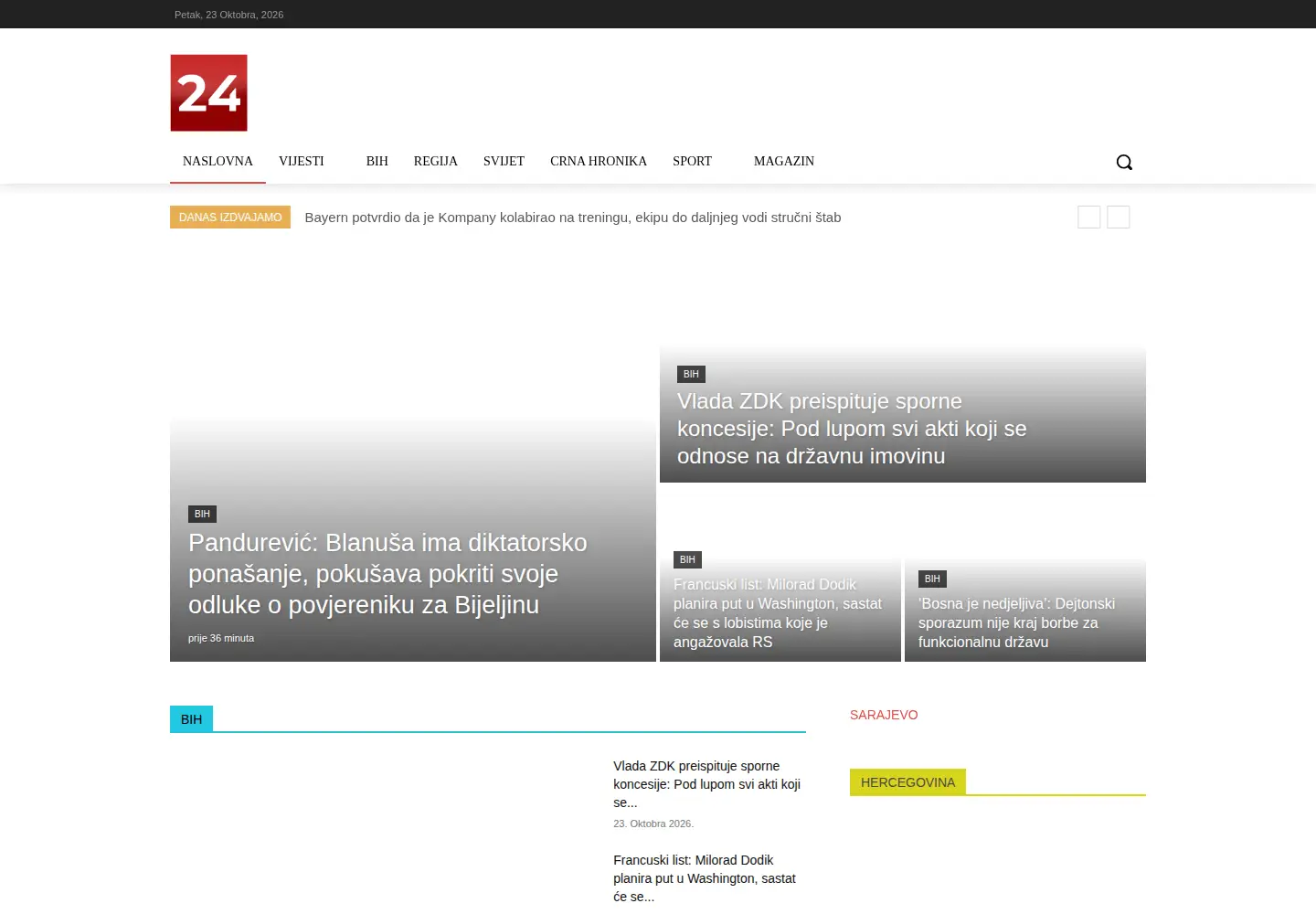 Screenshot of 24sata.info