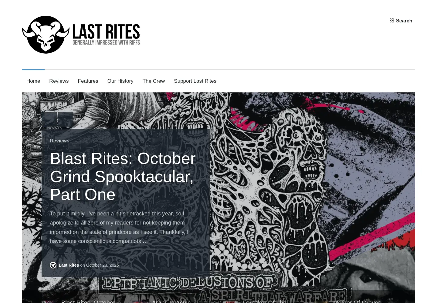 Screenshot of yourlastrites.com