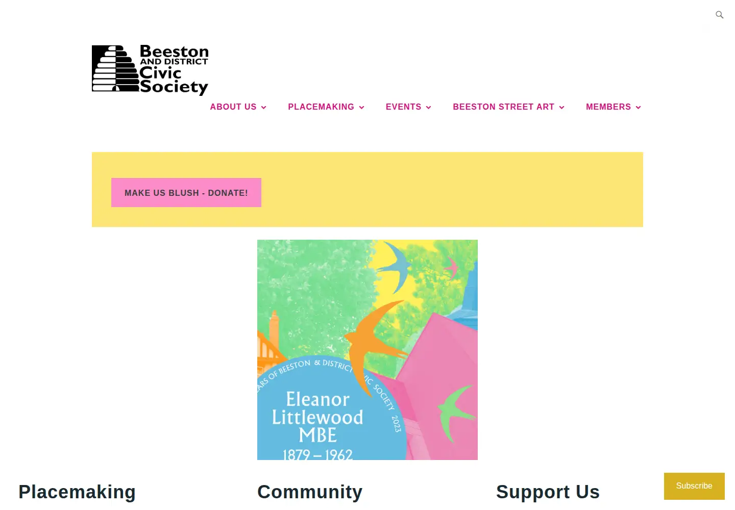 Screenshot of beestoncivicsociety.org.uk