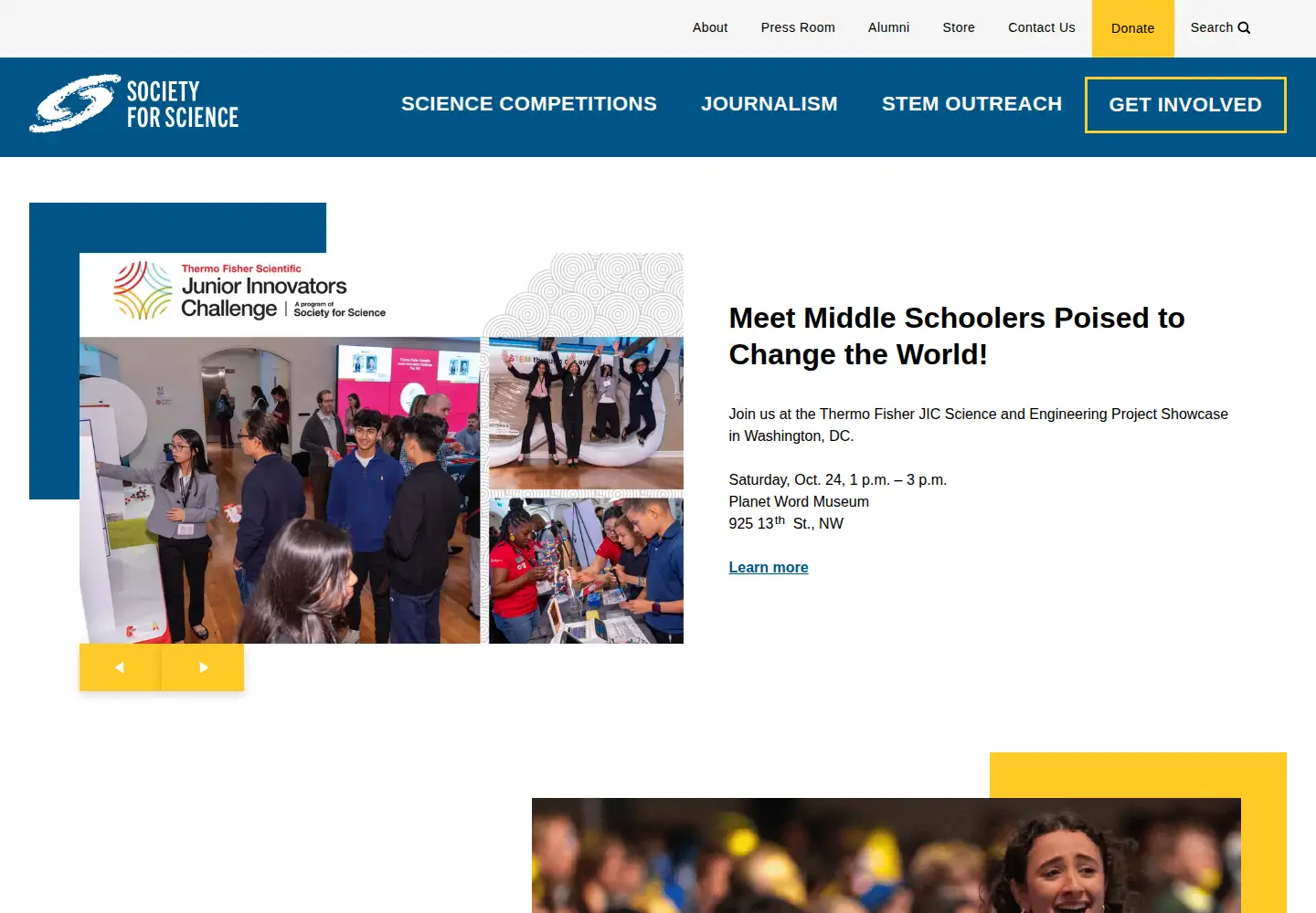 Screenshot of sciserv.org