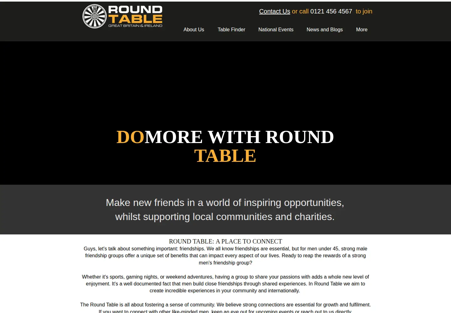 Screenshot of roundtable.co.uk