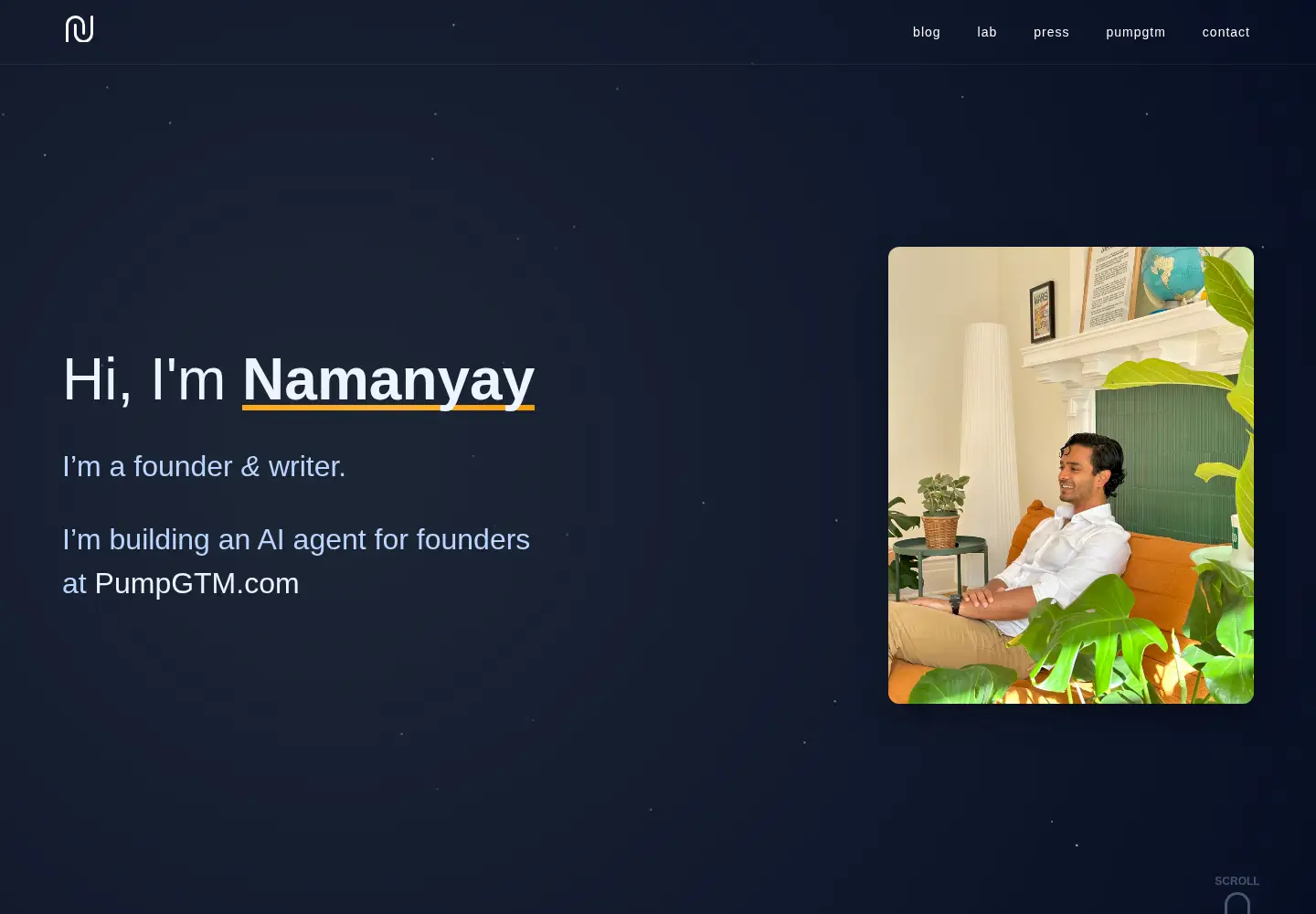 Screenshot of nmn.gl
