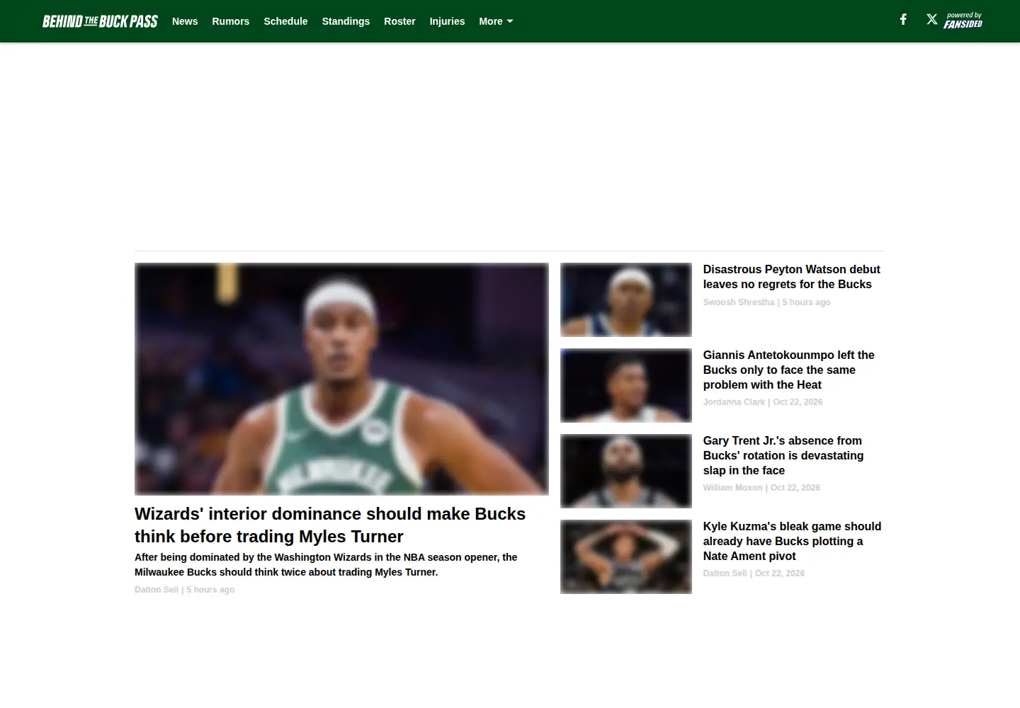 Screenshot of behindthebuckpass.com