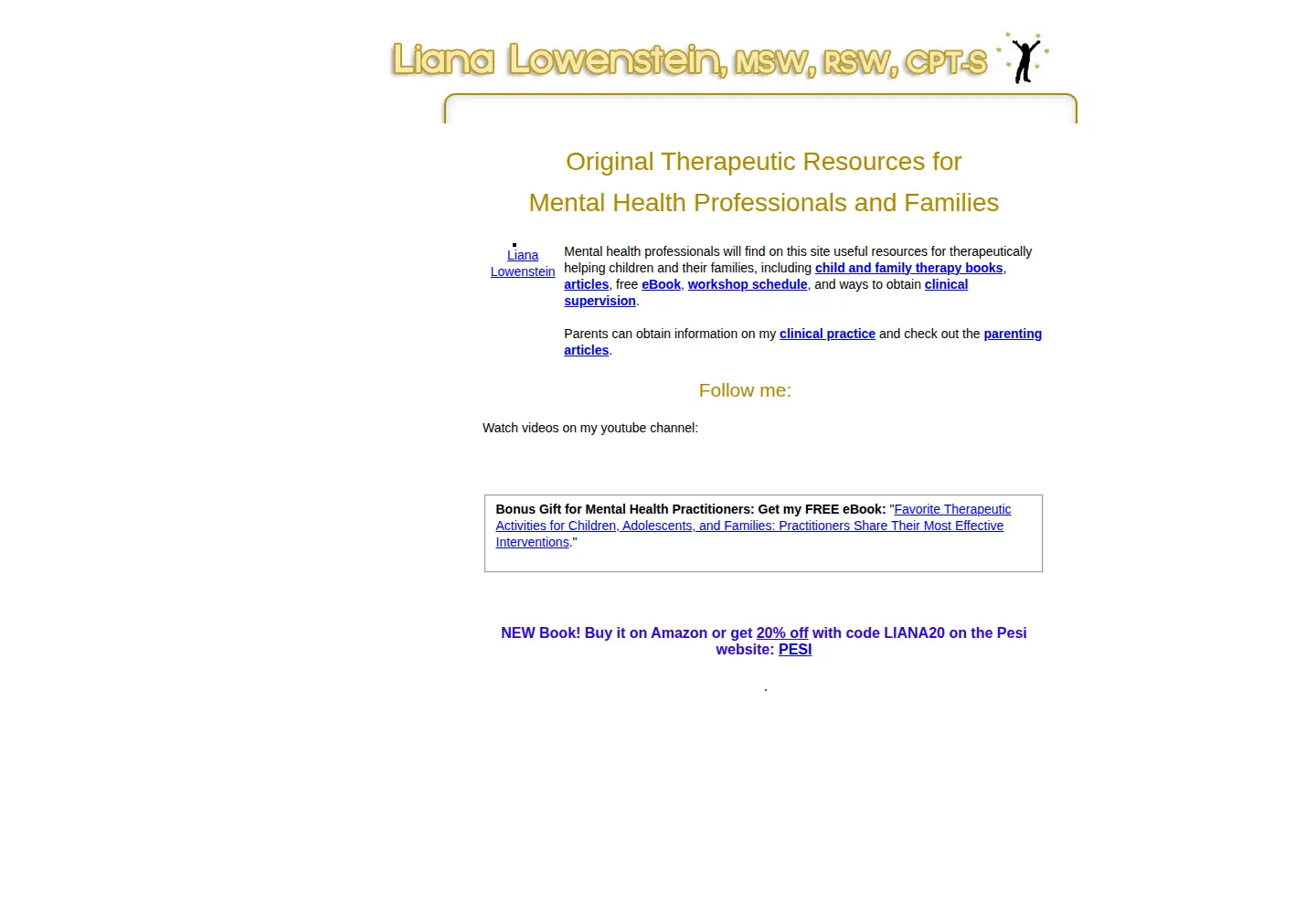 Screenshot of lianalowenstein.com