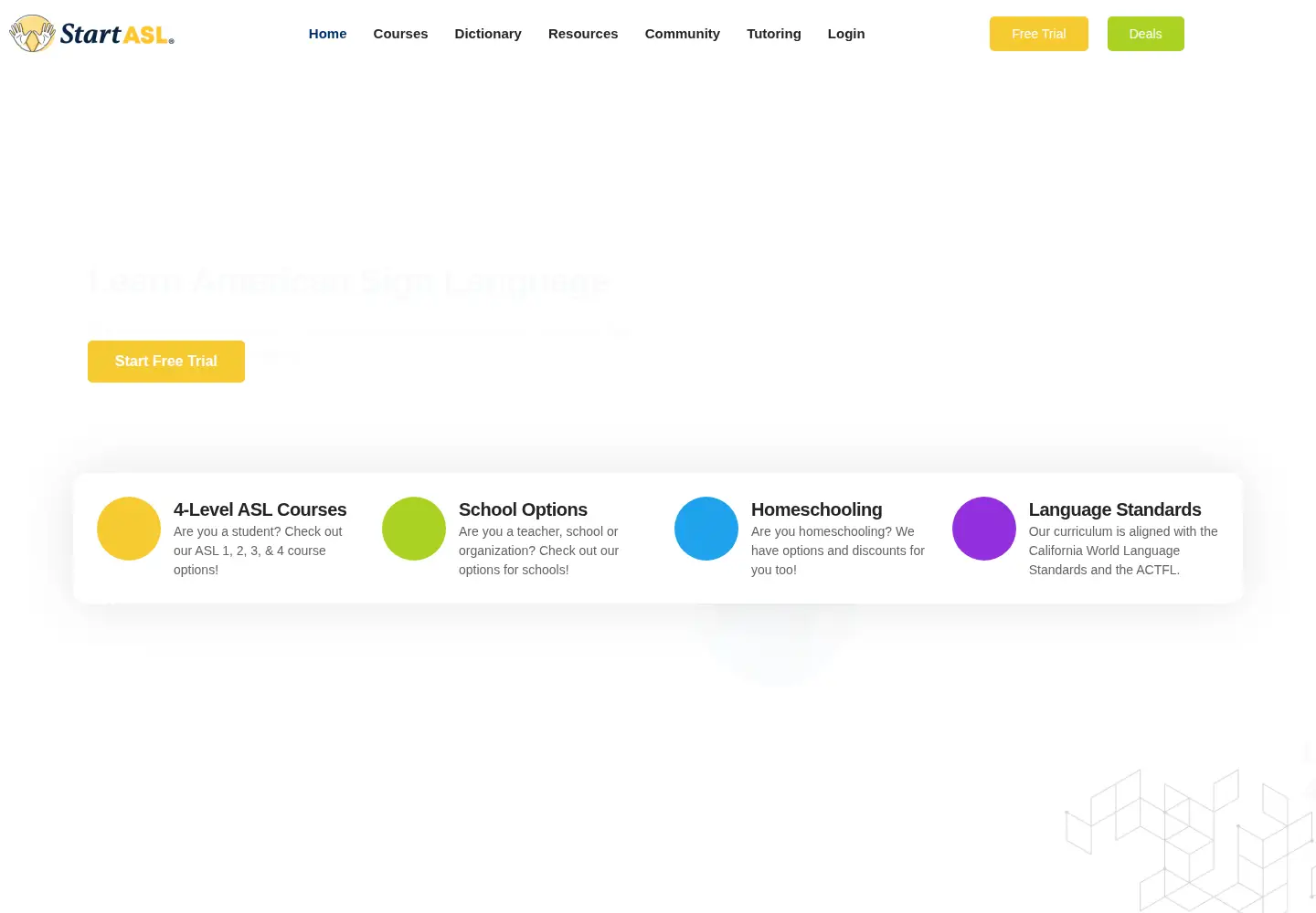 Screenshot of startasl.com