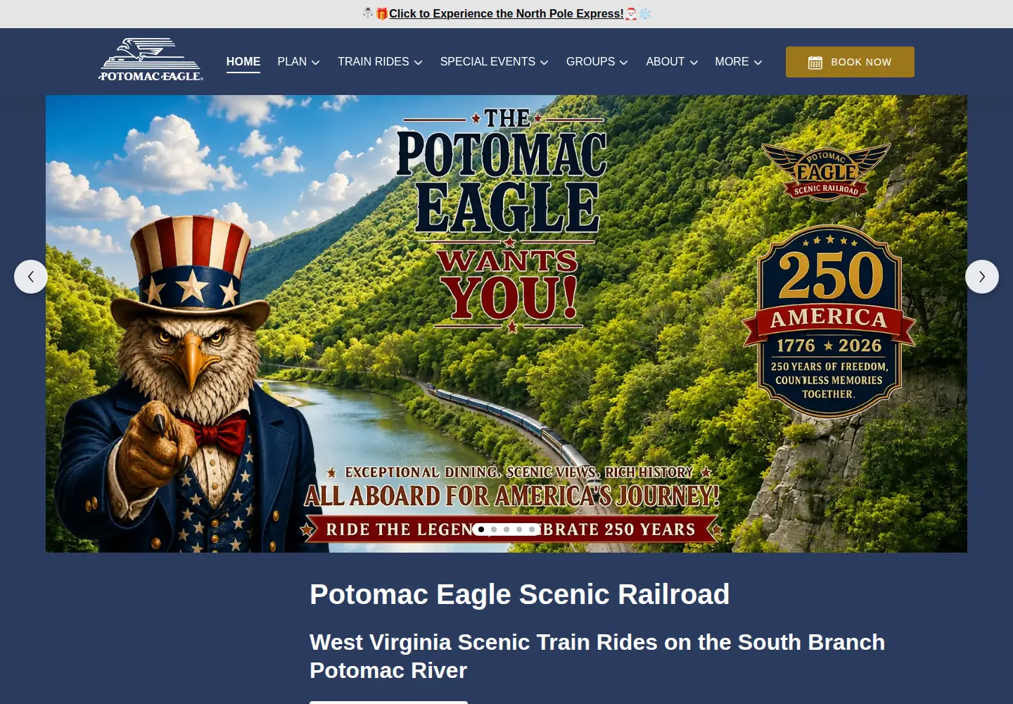 Screenshot of potomaceagle.com