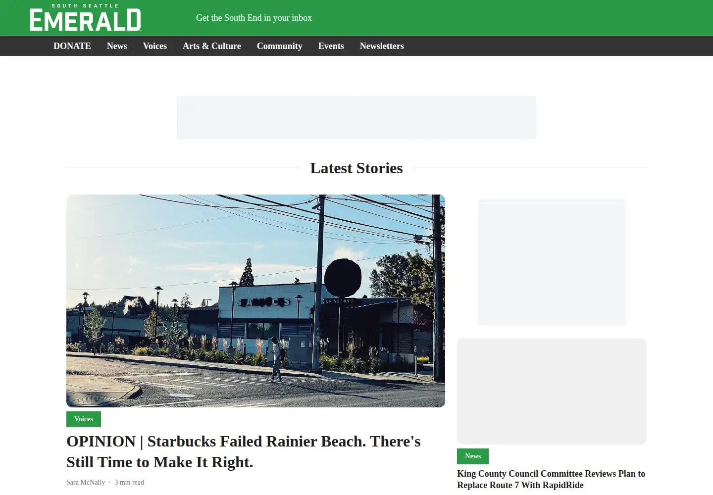 Screenshot of southseattleemerald.org