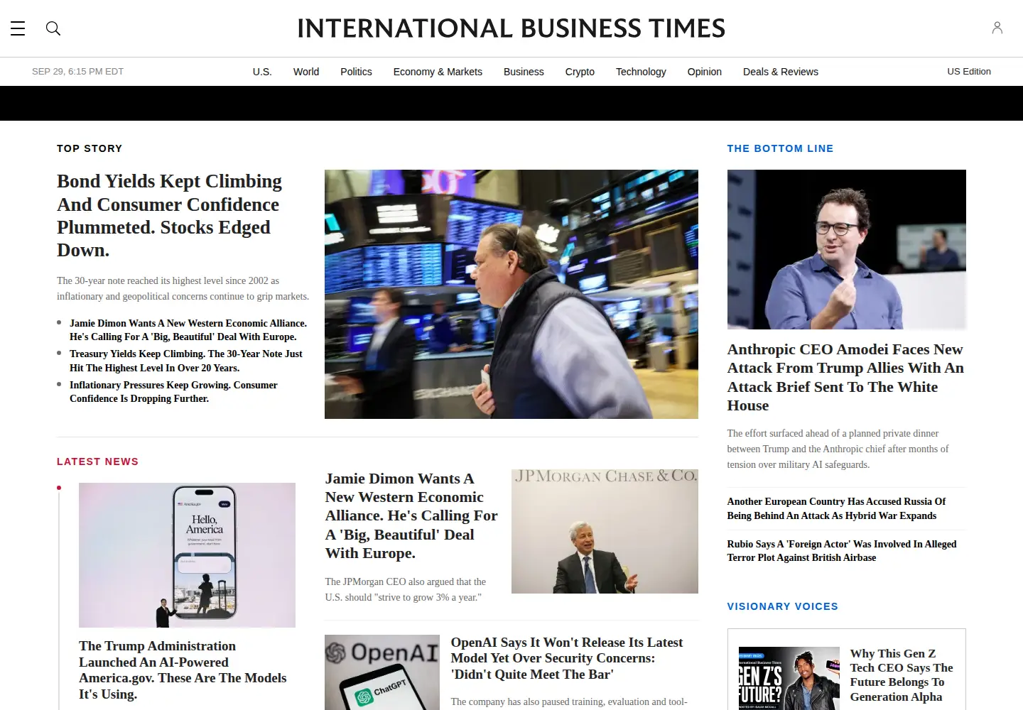 Screenshot of ibtimes.com