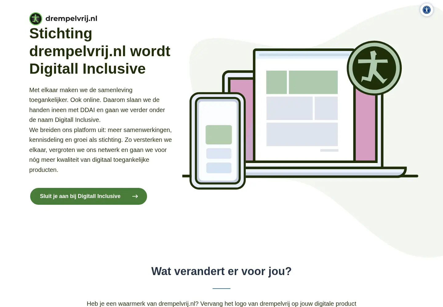 Screenshot of drempelvrij.nl
