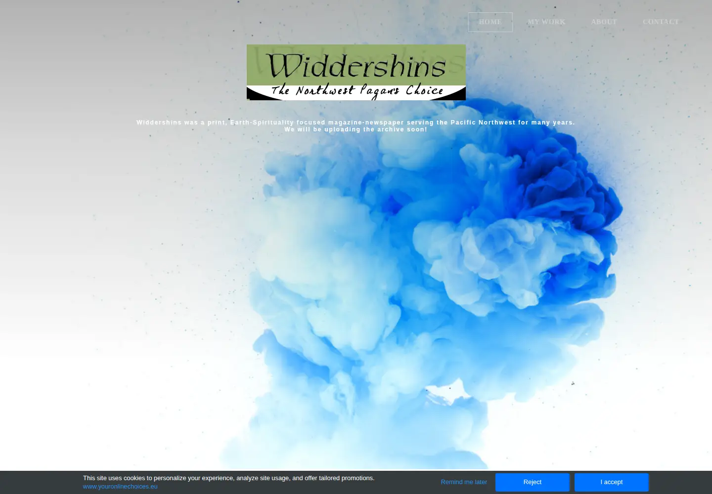 Screenshot of widdershins.org