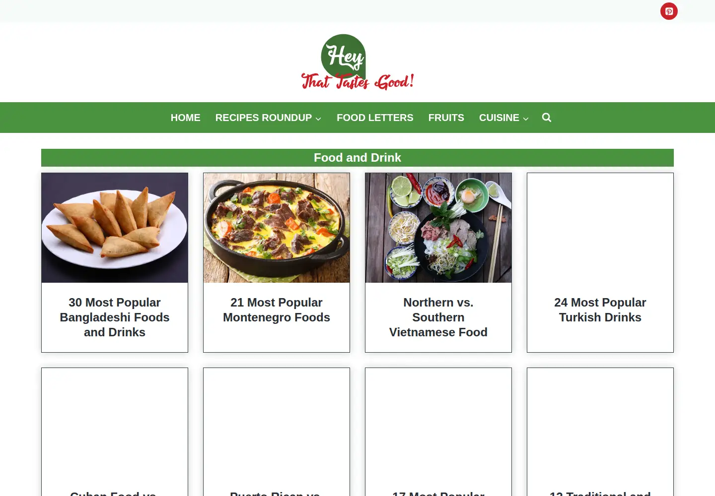 Screenshot of heythattastesgood.com