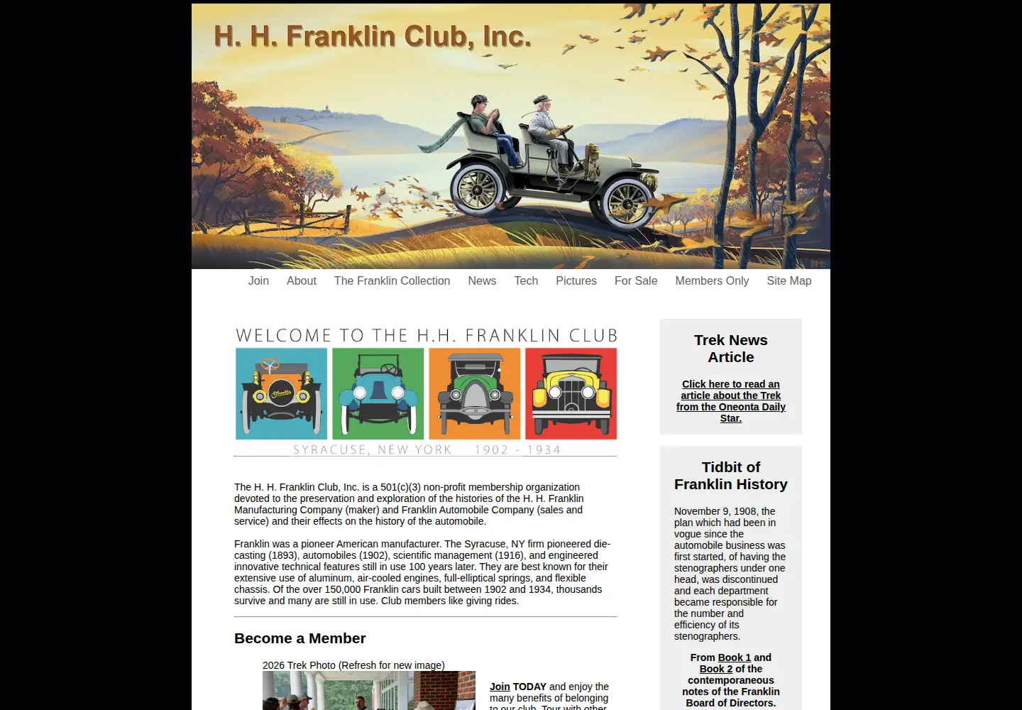 Screenshot of franklincar.org