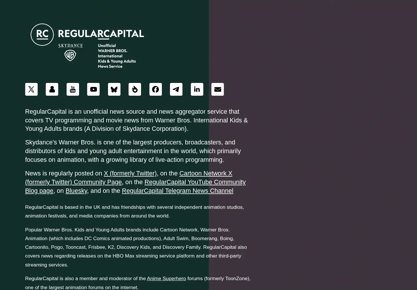 Captured homepage of regularcapital.com in the current scan