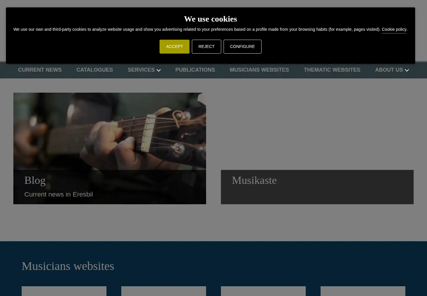 Screenshot of eresbil.eus
