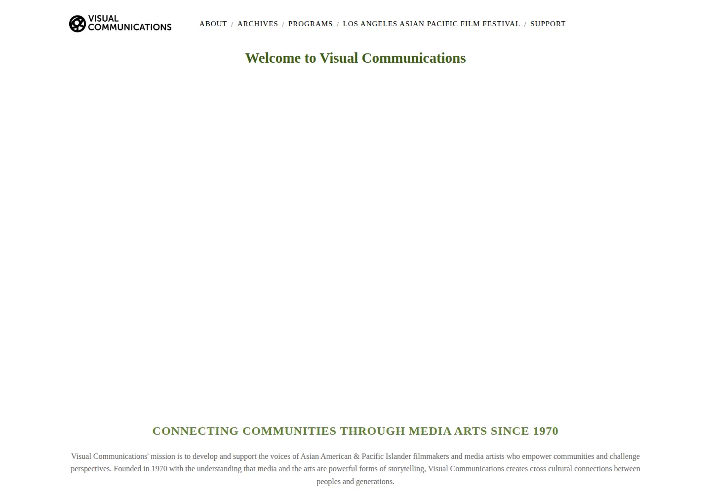 Screenshot of vconline.org