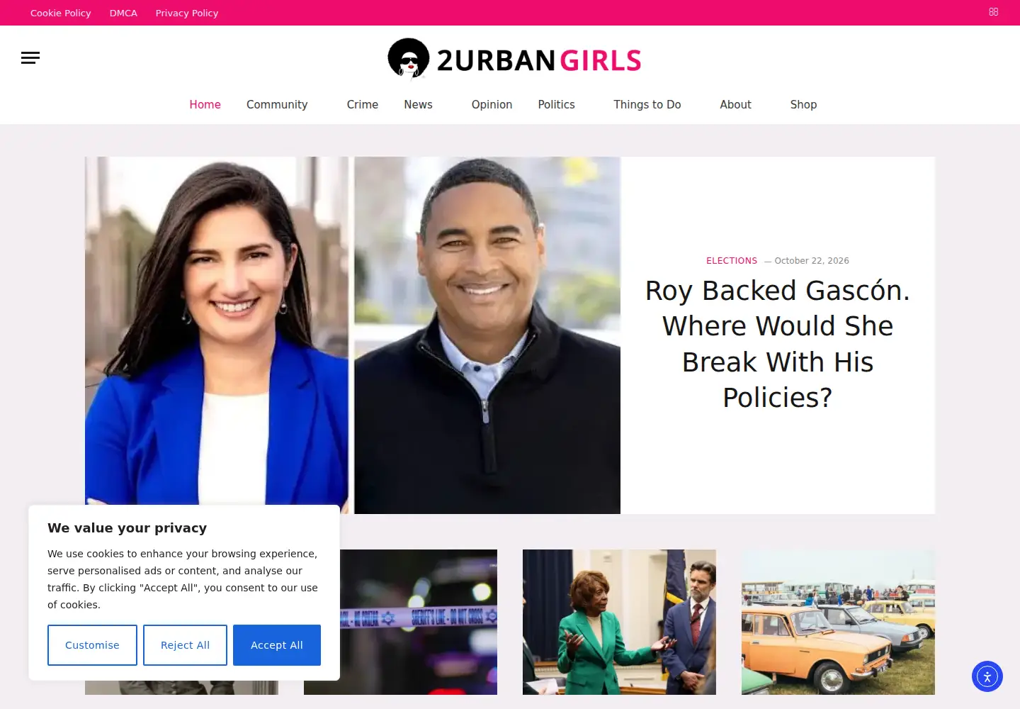 Screenshot of 2urbangirls.com