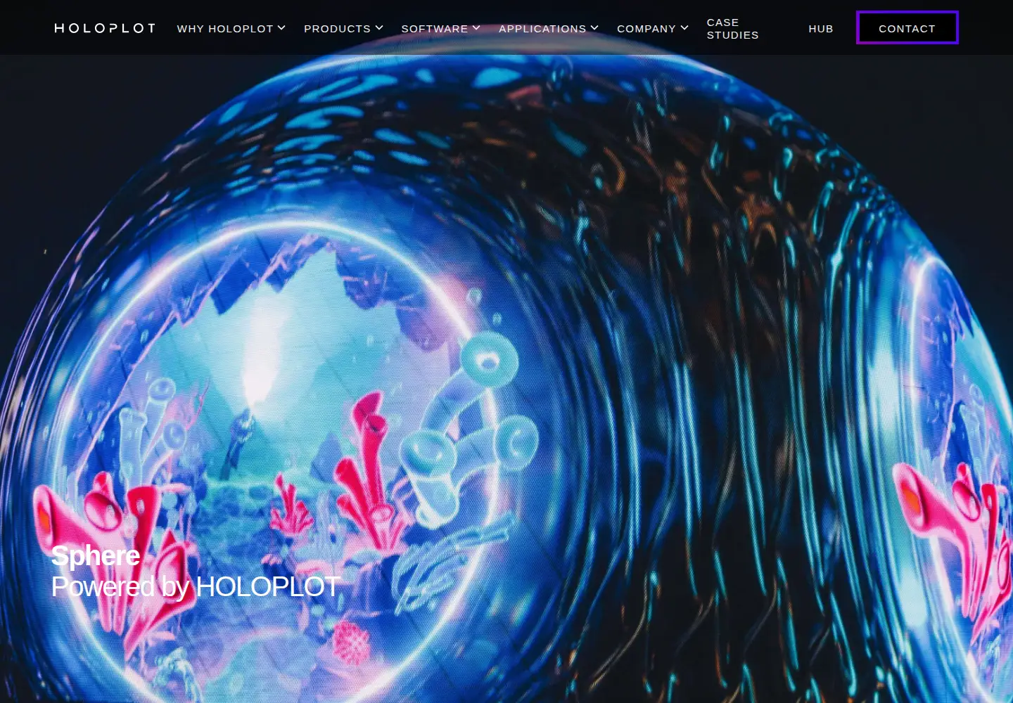 Screenshot of holoplot.com