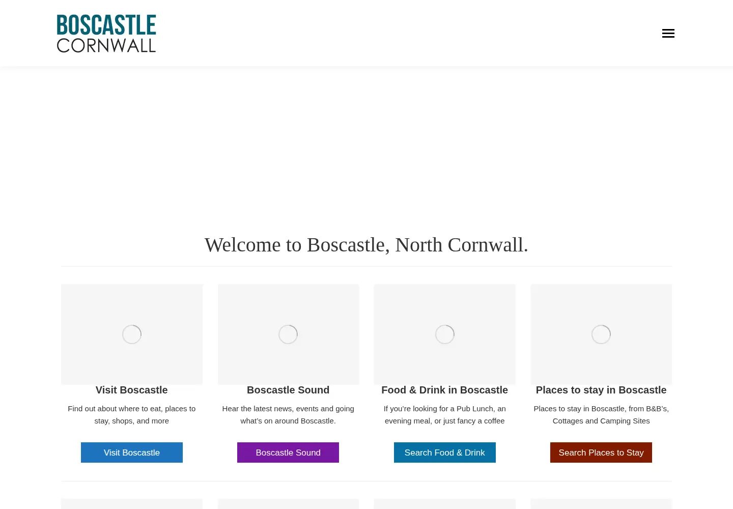 Screenshot of boscastlecornwall.org.uk