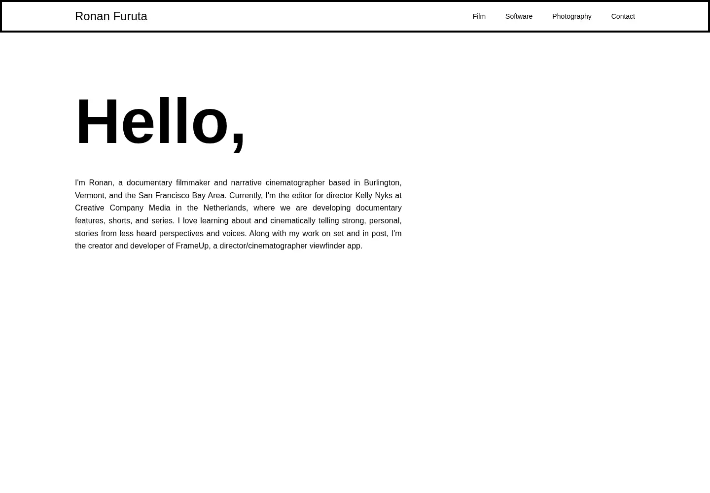 Screenshot of ronanfuruta.com