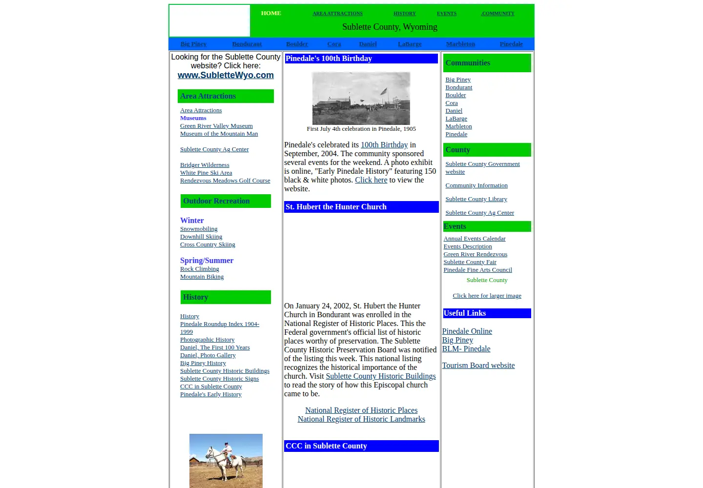 Screenshot of sublette.com