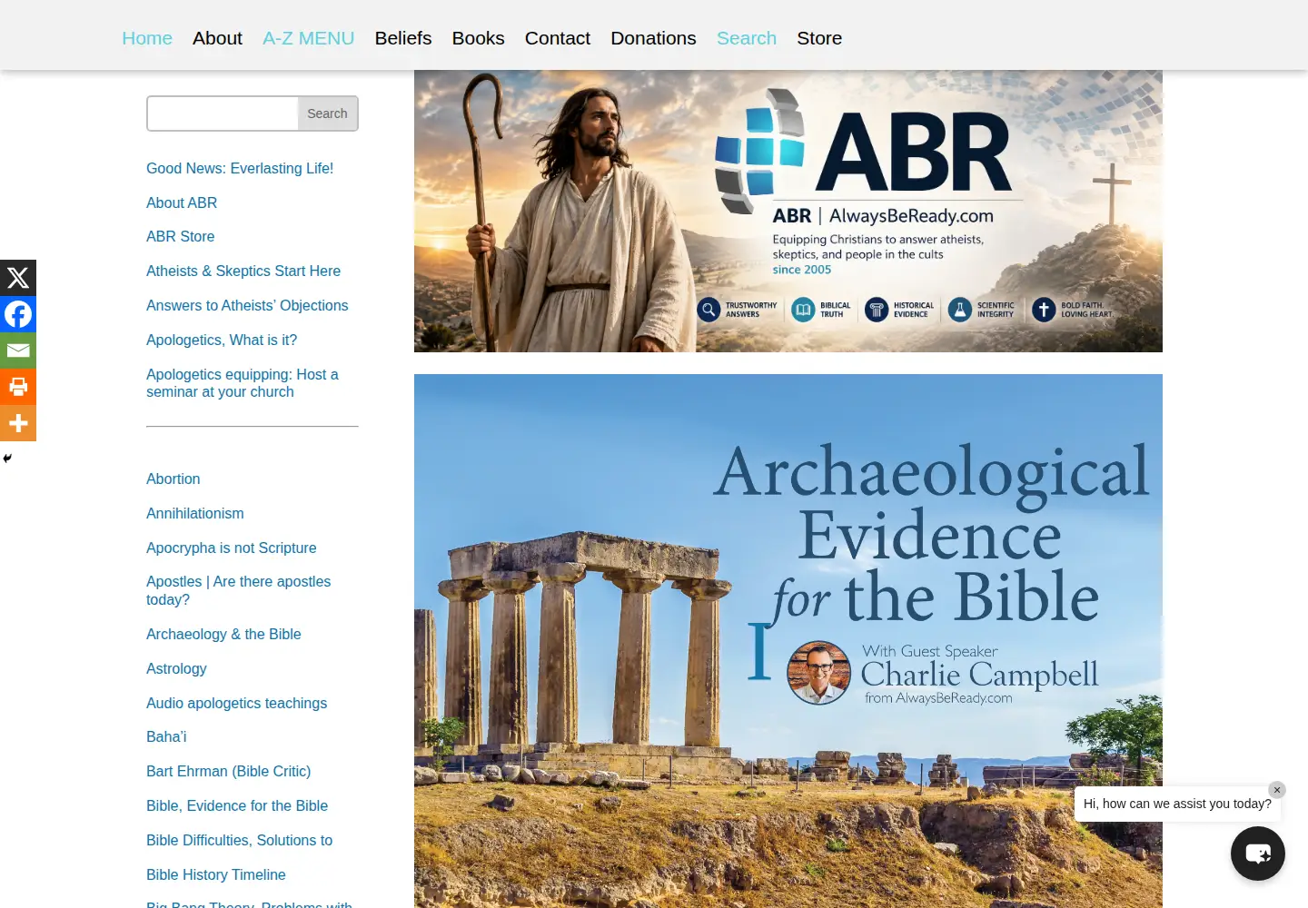 Screenshot of alwaysbeready.com