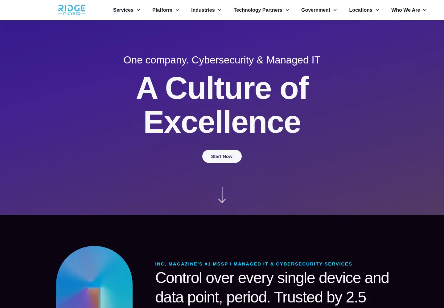 Screenshot of ridgeit.com