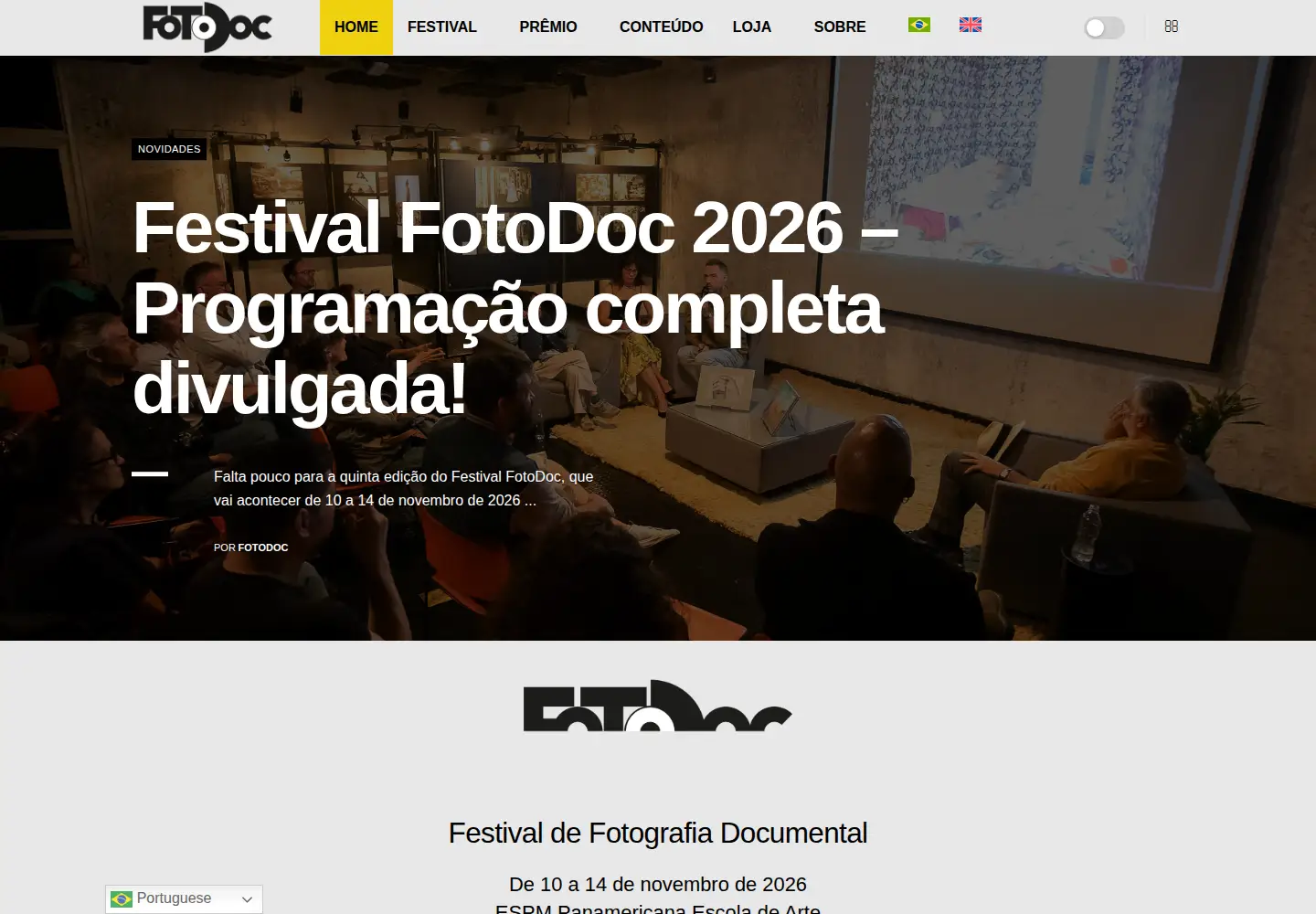 Screenshot of fotodoc.com.br