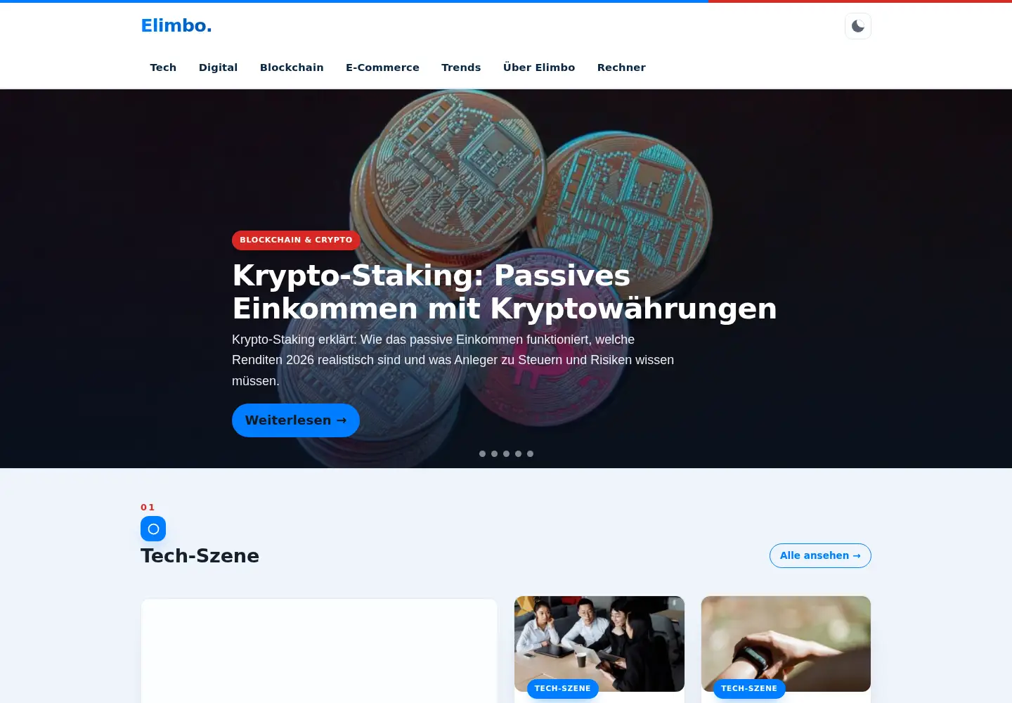 Screenshot of elimbo.de