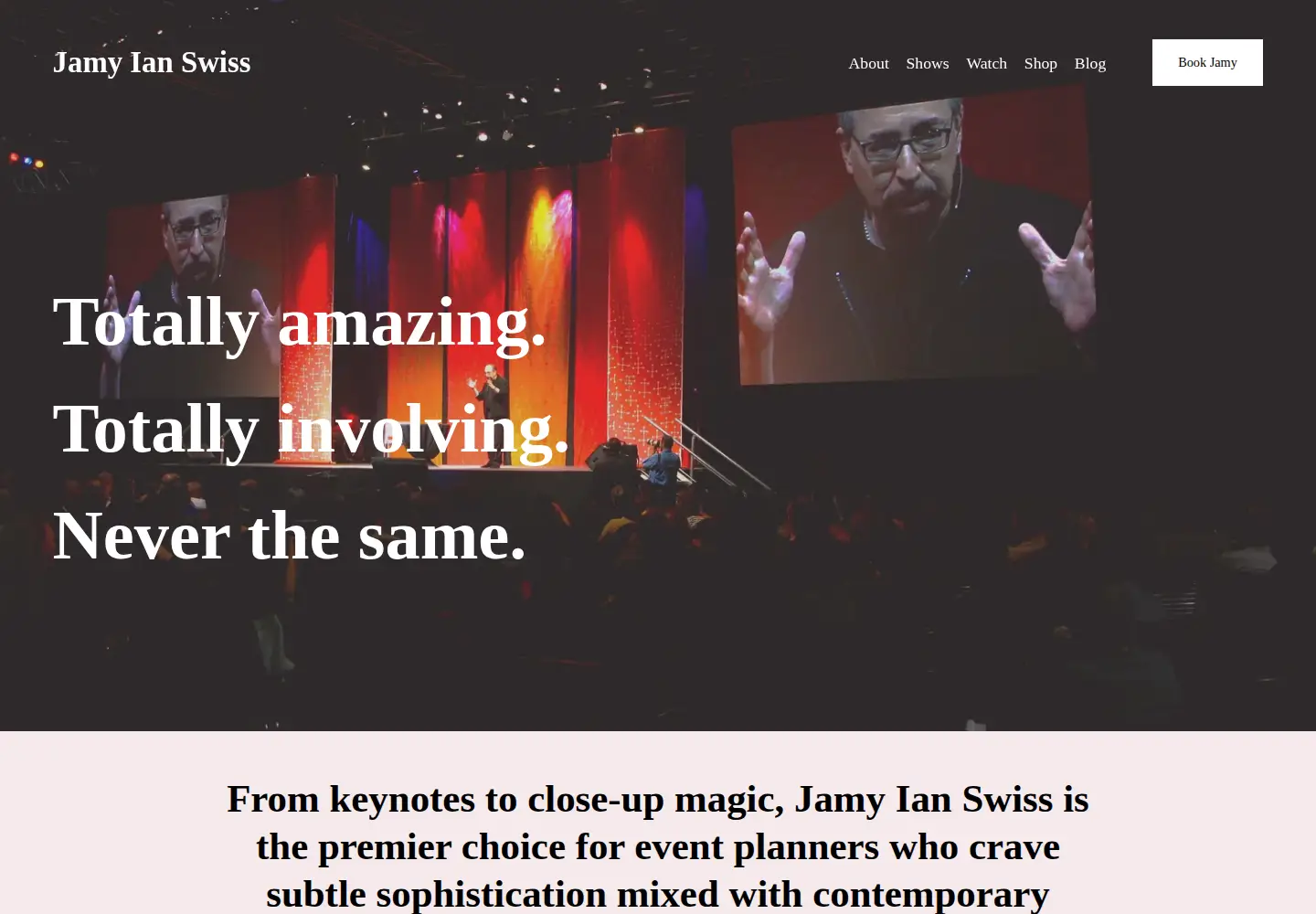 Screenshot of jamyianswiss.com