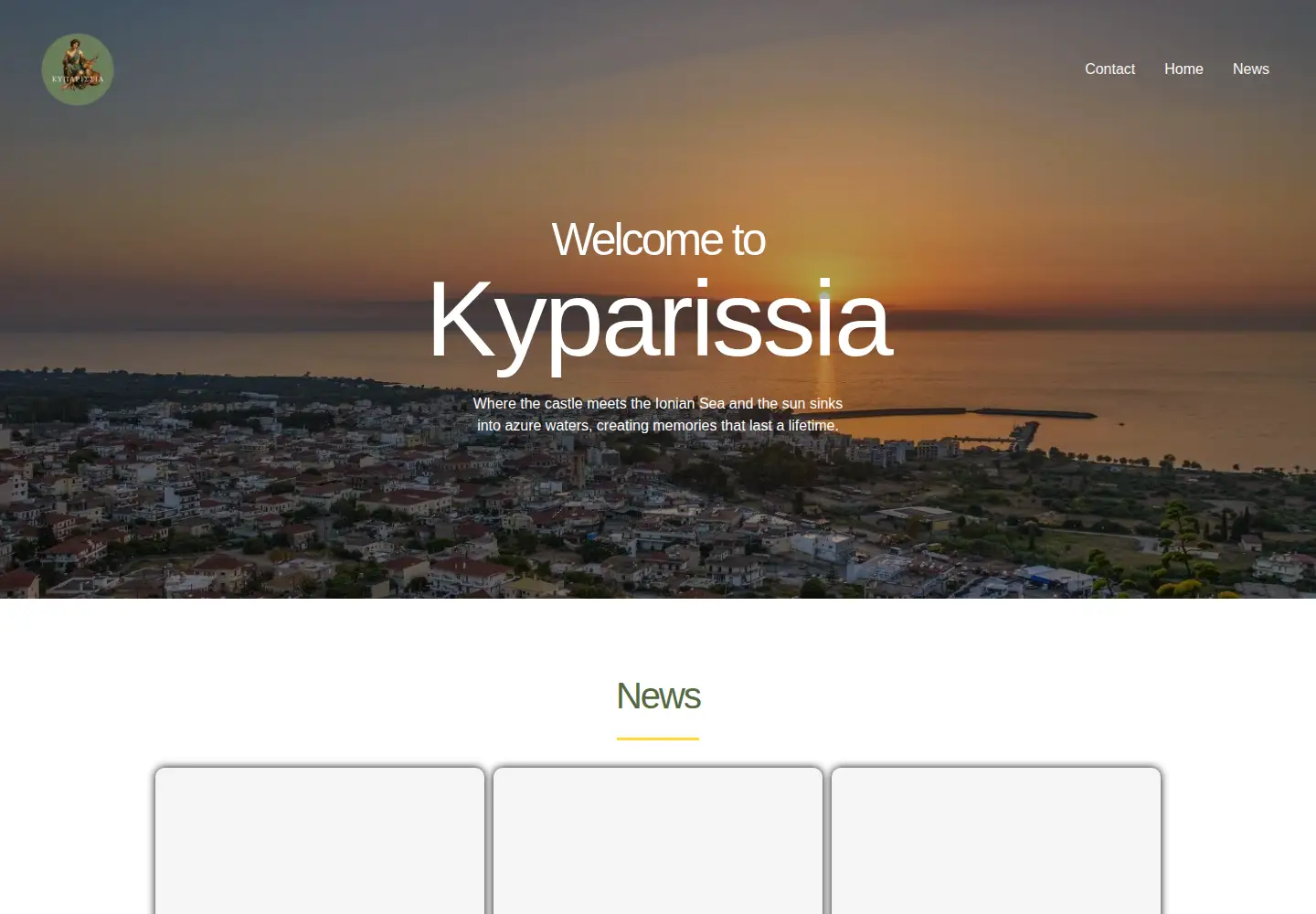 Screenshot of kyparissia.gr