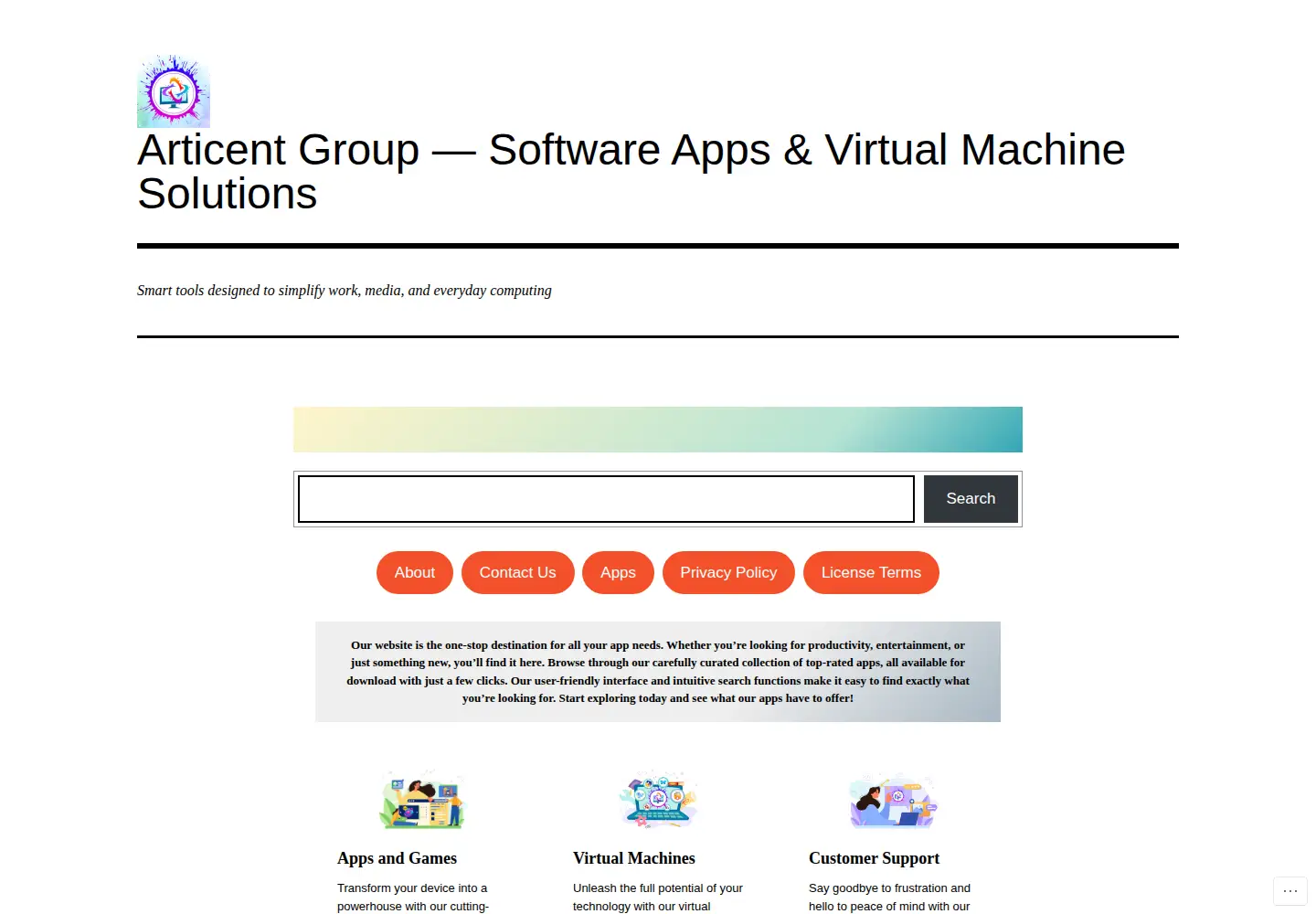 Screenshot of articentgroup.com