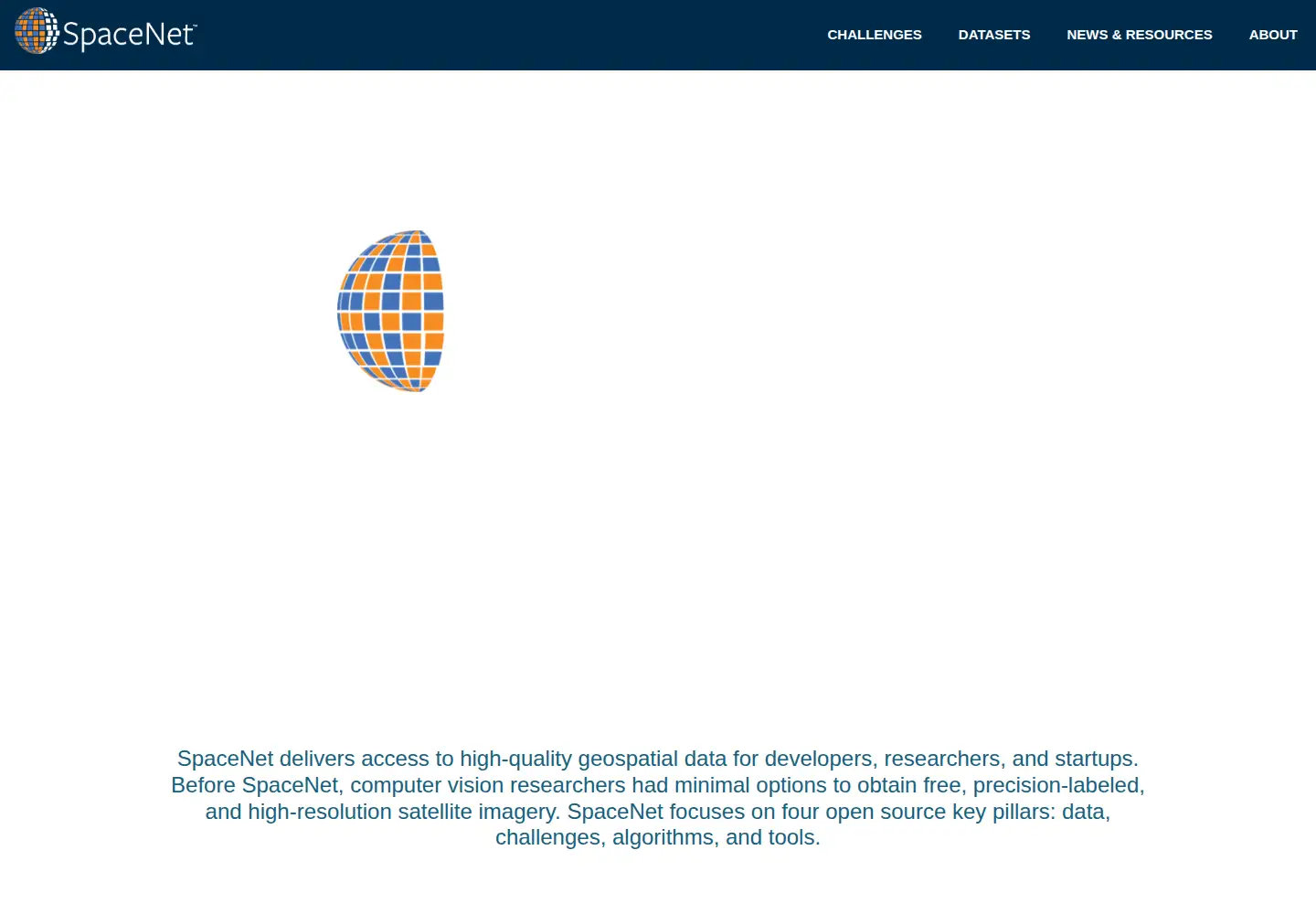 Screenshot of spacenet.ai