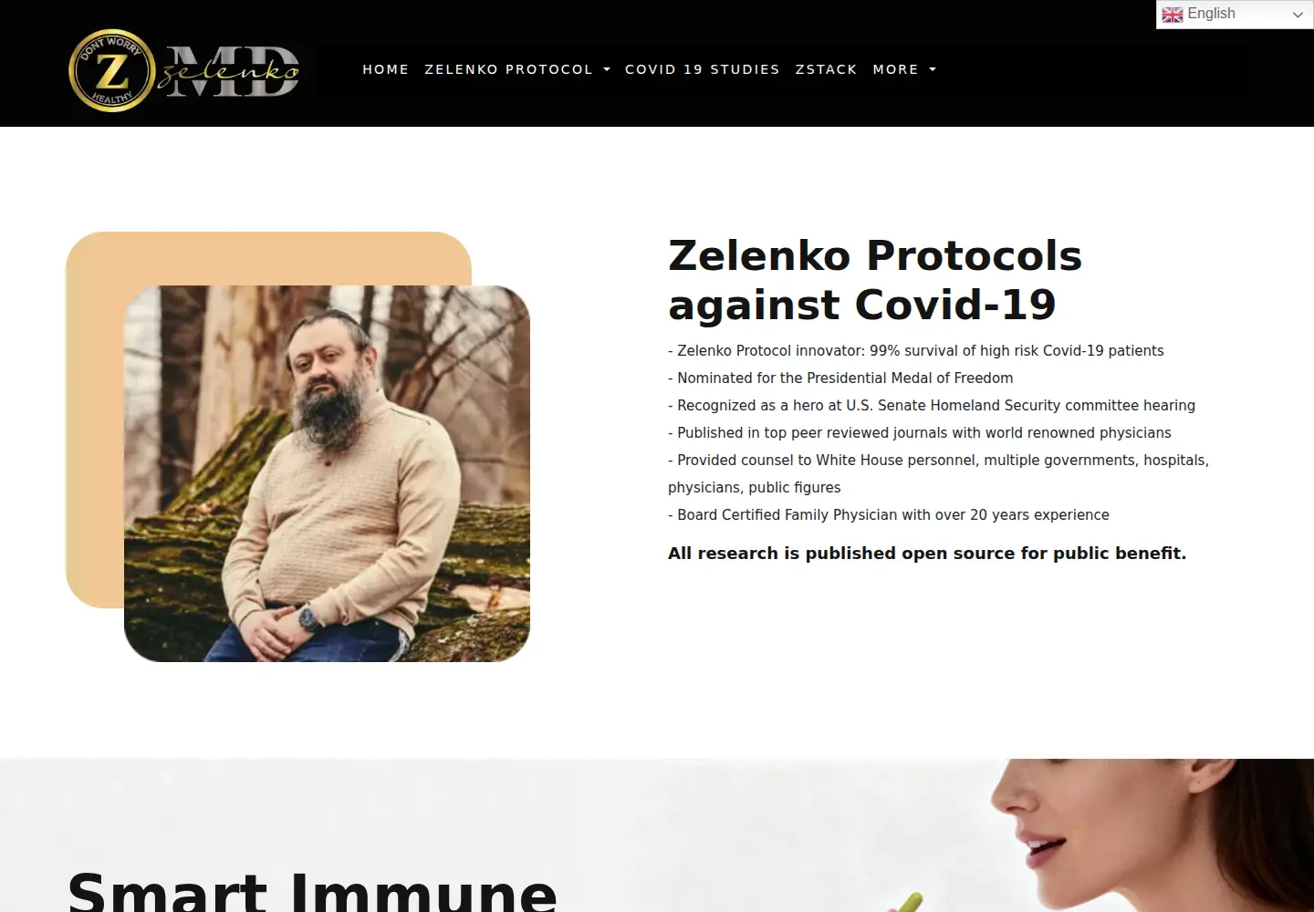 Screenshot of vladimirzelenkomd.com