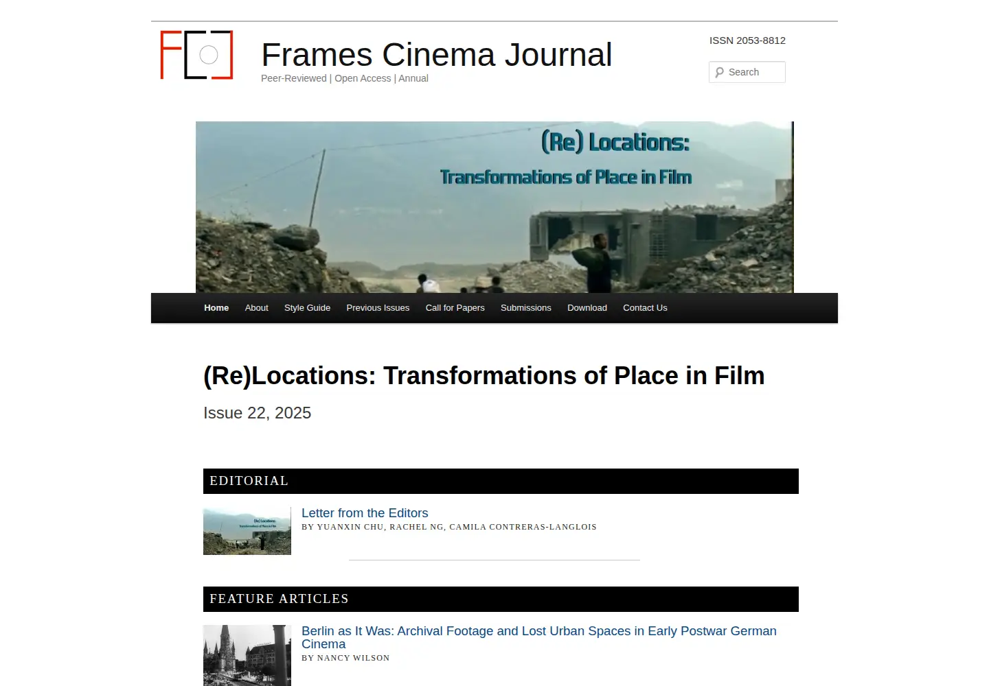 Screenshot of framescinemajournal.com