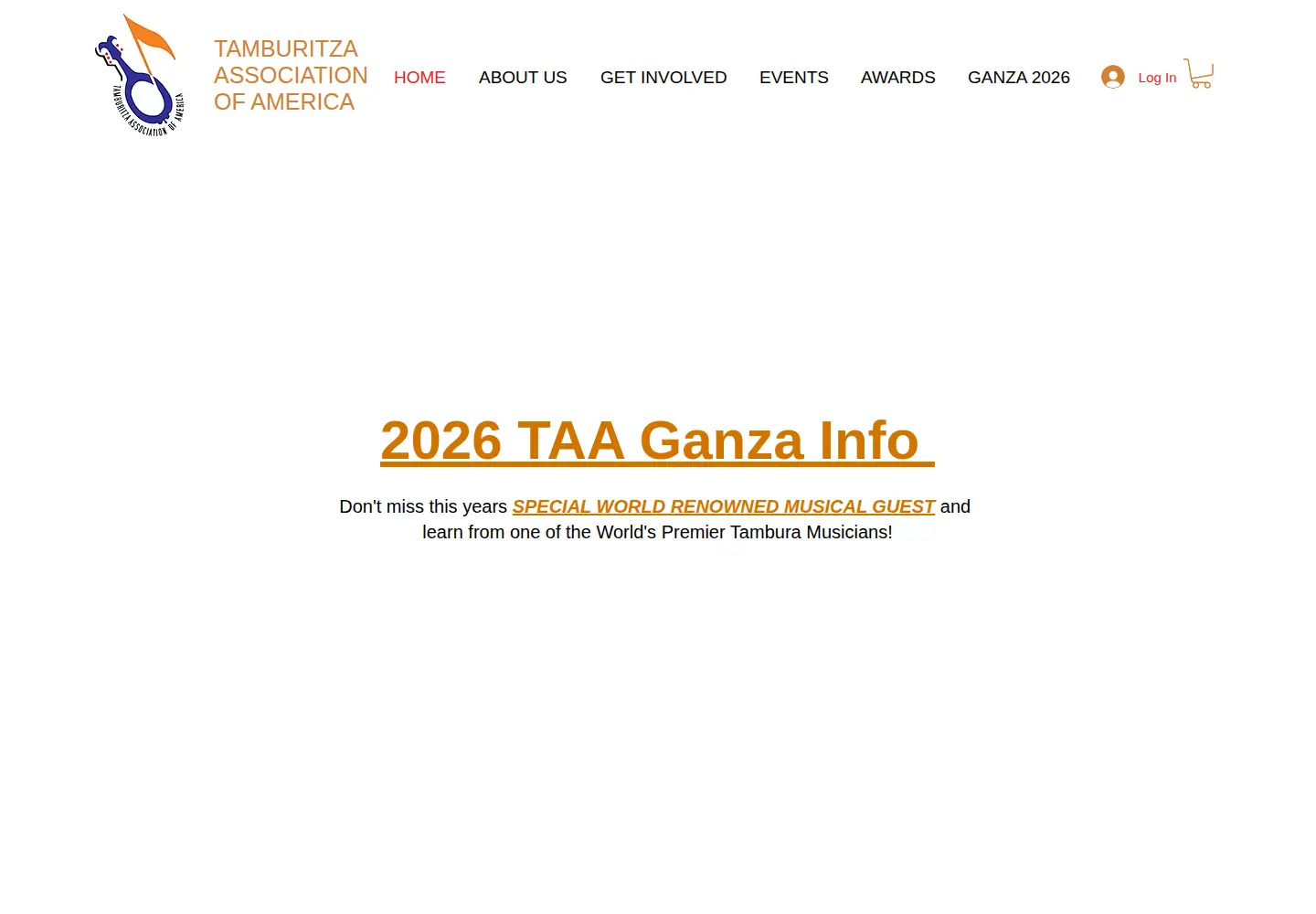 Screenshot of tamburitza.org