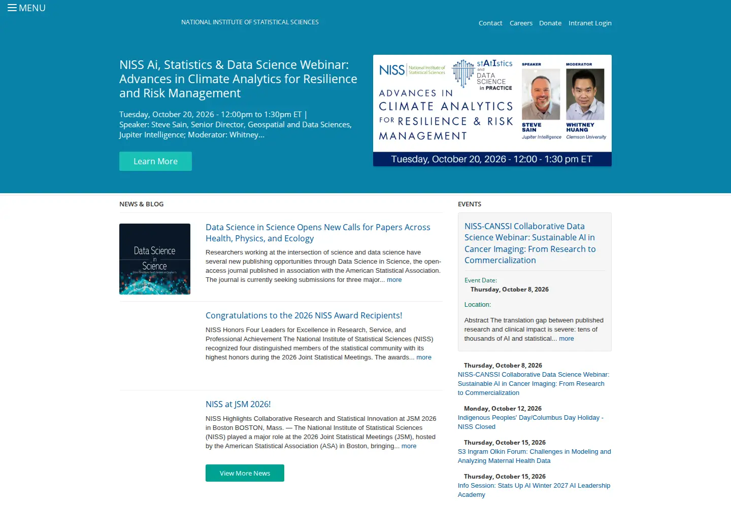 Screenshot of niss.org