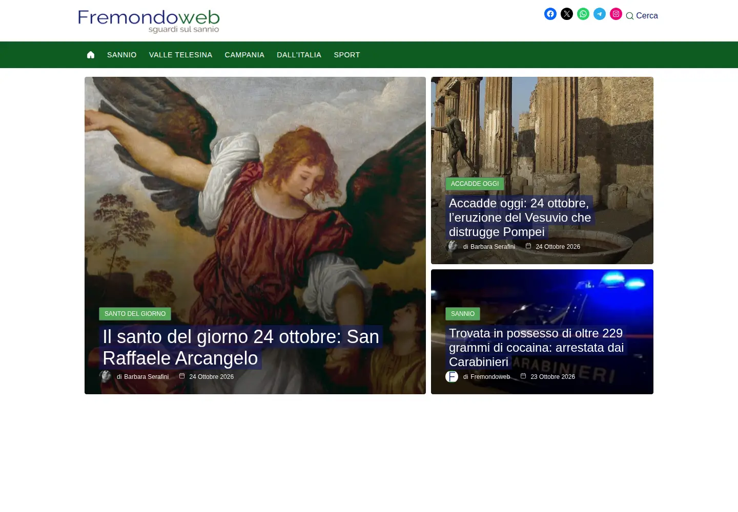 Captured homepage of fremondoweb.com in the current scan